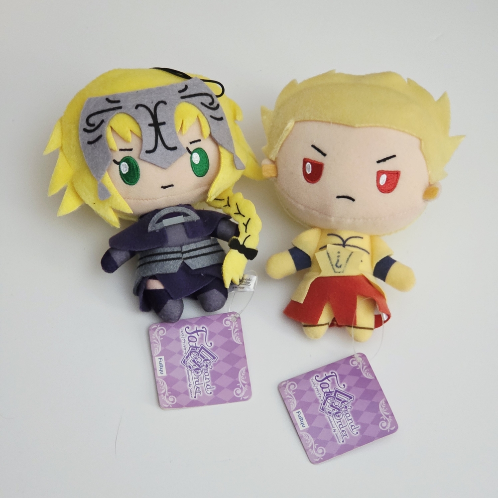 Fate Grand Order x Sanrio Jeanne d'Arc & Gilgamesh 6" Plush Doll Mascot Set